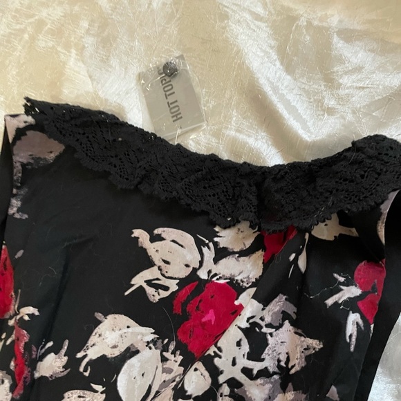NWT Hot Topic red and black floral ruffle dress - Picture 10 of 14